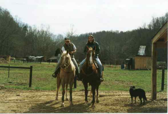 Katja & Jo on the Horses