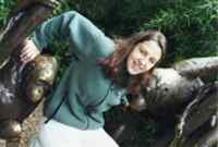 Katja Playing with the Monkeys